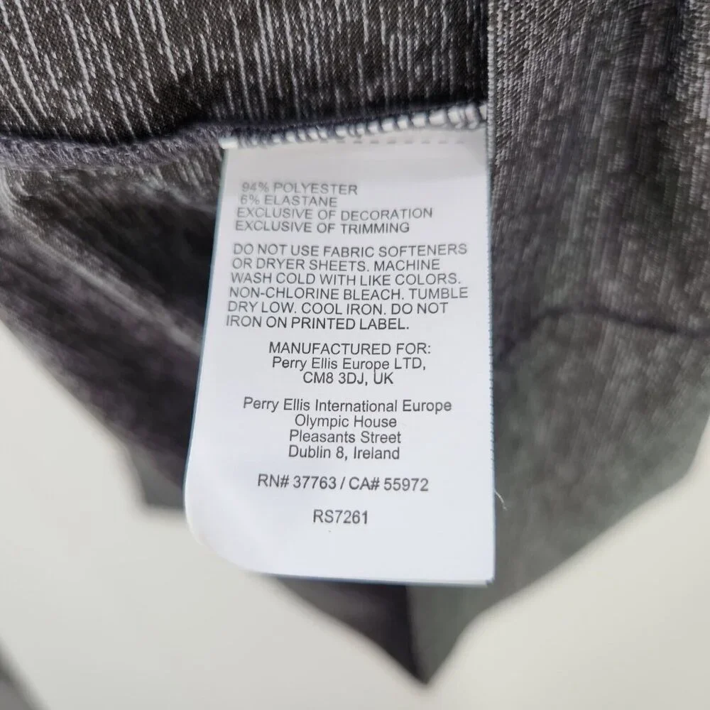 PGA Tour Quarter Zip Pullover Long Sleeve Men's Medium Polyester Golf Shirt Gray - Picture 12 of 13